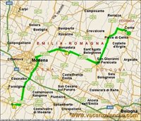 mappa emilia romagna maranello nonantola 1