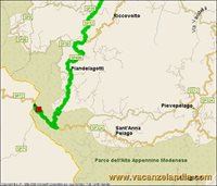 mappa emilia romagna sosta camper passo radici