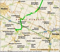 mappa emilia romagna spilamberto