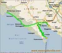 mappa liguria cinque terre