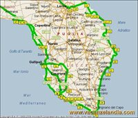 mappa puglia salento