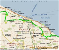 mappa puglia salento a