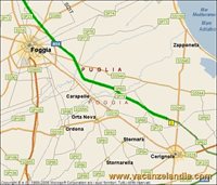 mappa puglia sosta camper autostrada cerignola