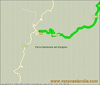 mappa puglia sosta camper gargano parco foresta umbra