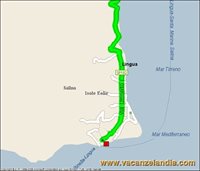 mappa sicilia sosta camper salina lingua