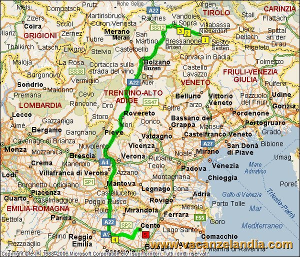 Carta Geografica Trentino