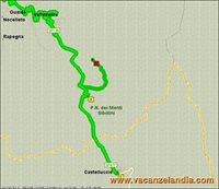 mappa umbria sosta camper castelluccio norcia monte prata