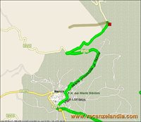 mappa umbria sosta camper norcia pineta pettenaio